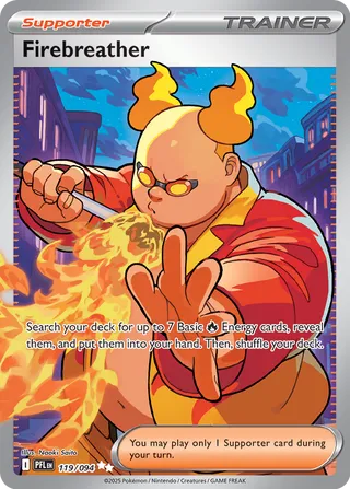 Firebreather 119/94 — Phantasmal Flames (English Pokémon TCG card)