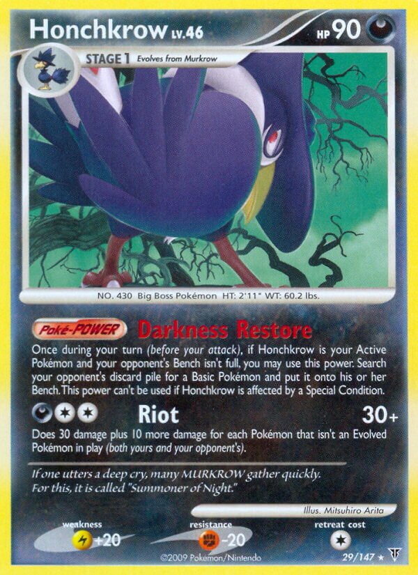 Honchkrow 029/153 — Supreme Victors (Italian Pokémon TCG card)