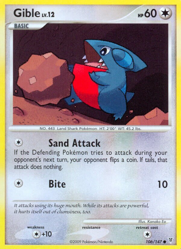 Gible 106/153 — Supreme Victors (Italian Pokémon TCG card)