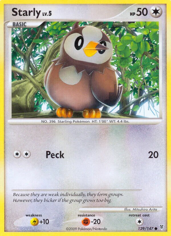Starly 129/153 — Supreme Victors (Italian Pokémon TCG card)