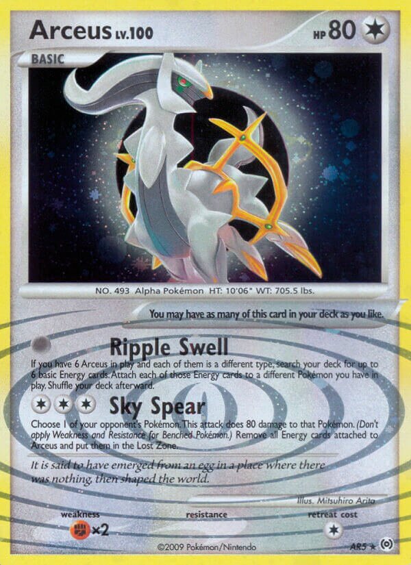 Arceus AR5 — Arceus (Italian Pokémon TCG card)