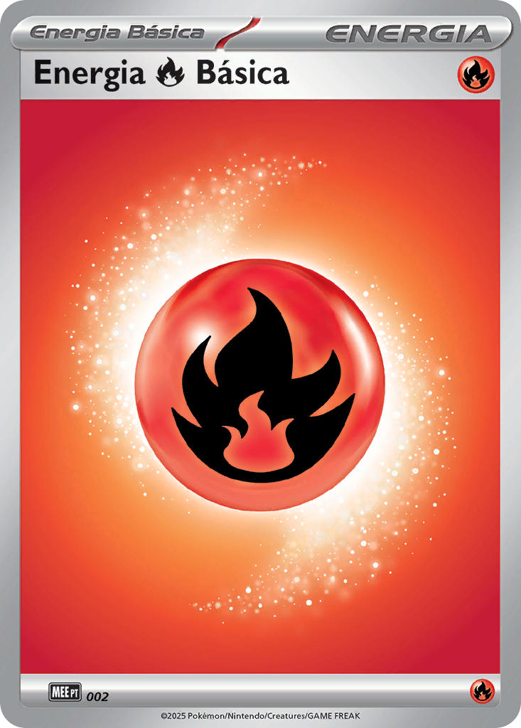 Energia de Fogo 002 — Mega Evolution Energies (Portuguese Pokémon TCG card)