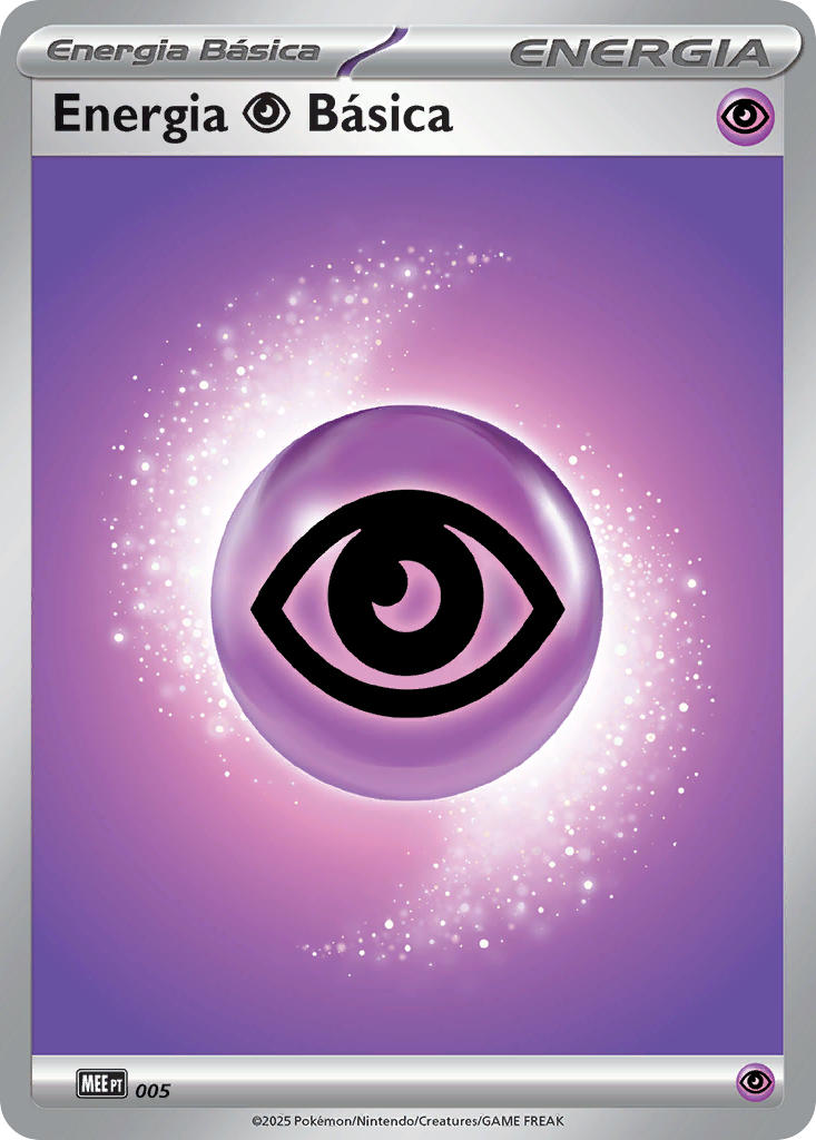 Energia Psíquica 005 — Mega Evolution Energies (Portuguese Pokémon TCG card)