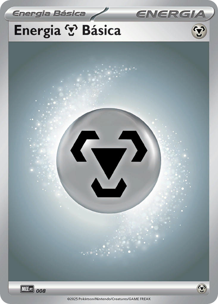 Energia de Metal 008 — Mega Evolution Energies (Portuguese Pokémon TCG card)
