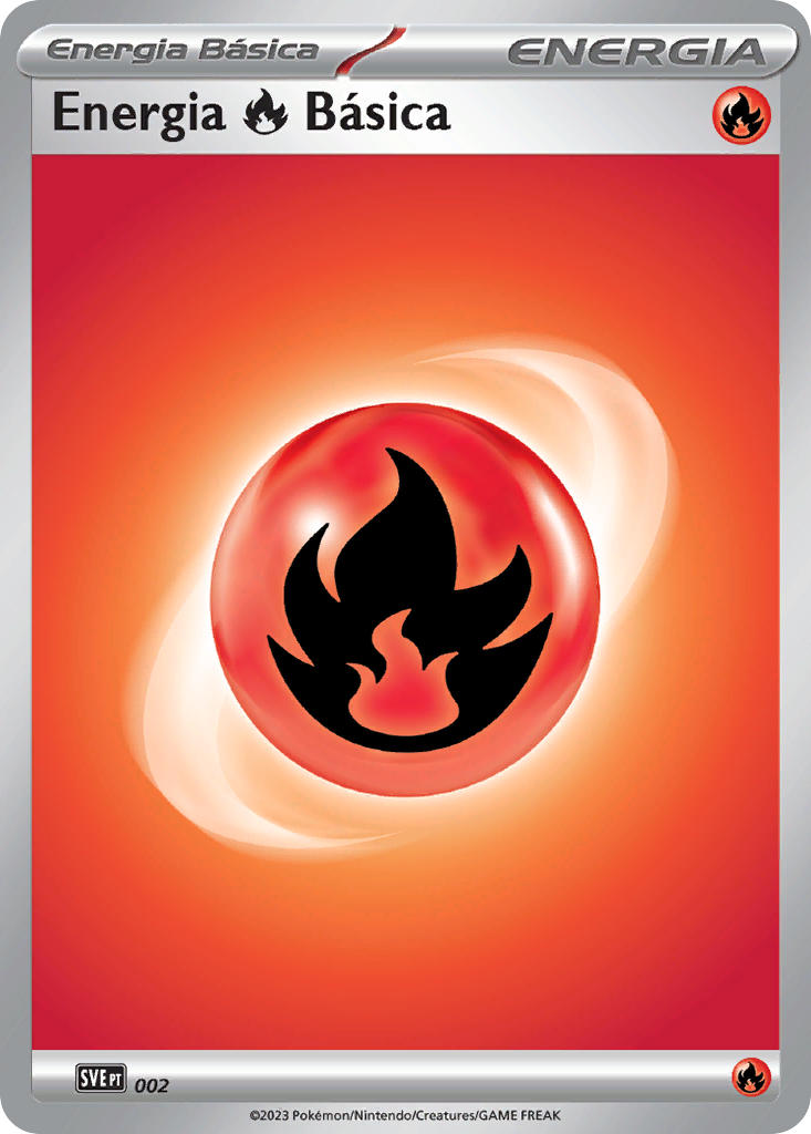 Energia de Fogo 002 — Scarlet & Violet Energies (Portuguese Pokémon TCG card)