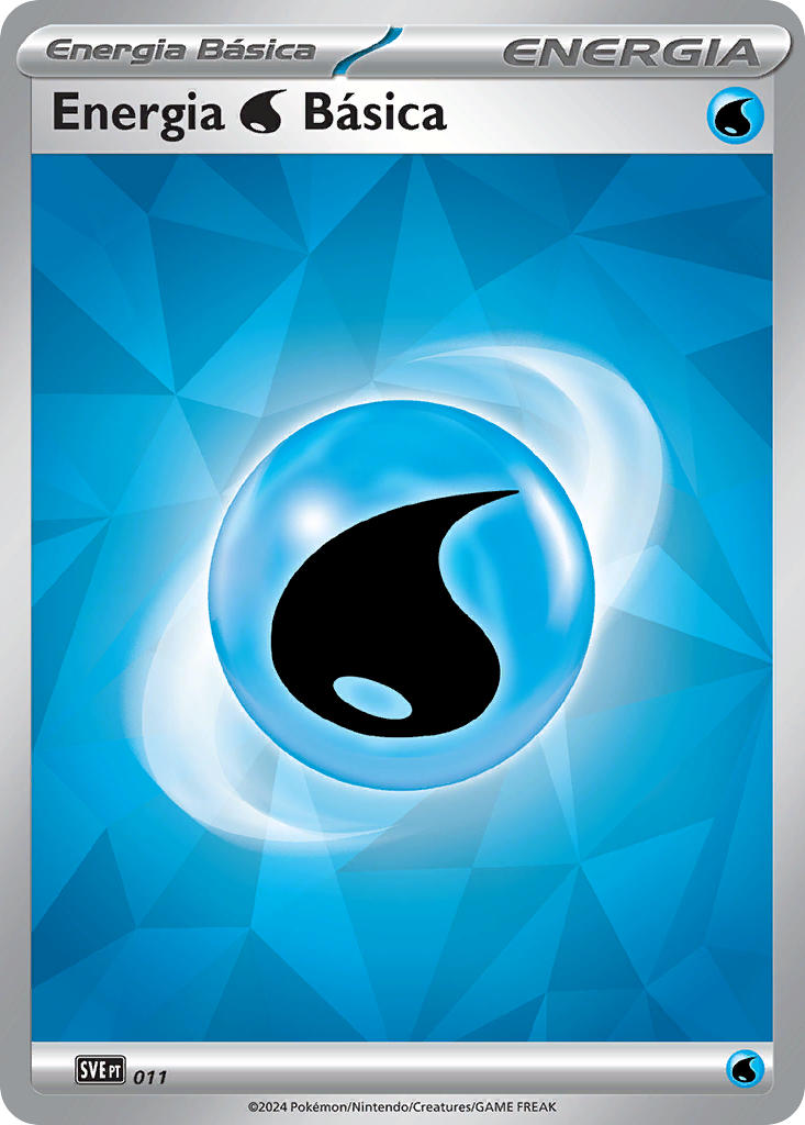 Energia de Água 011 — Scarlet & Violet Energies (Portuguese Pokémon TCG card)