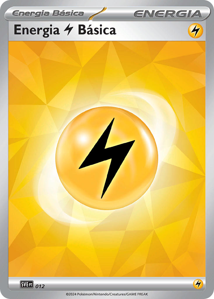 Energia de Raios 012 — Scarlet & Violet Energies (Portuguese Pokémon TCG card)