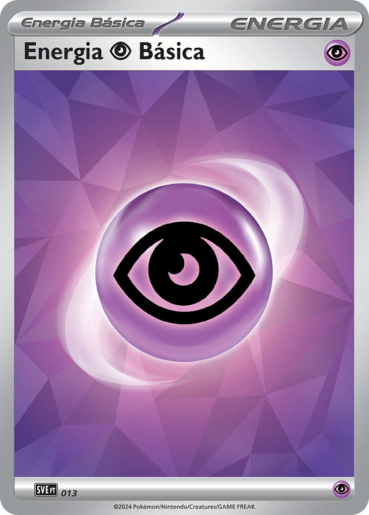 Energia Psíquica 013 — Scarlet & Violet Energies (Portuguese Pokémon TCG card)