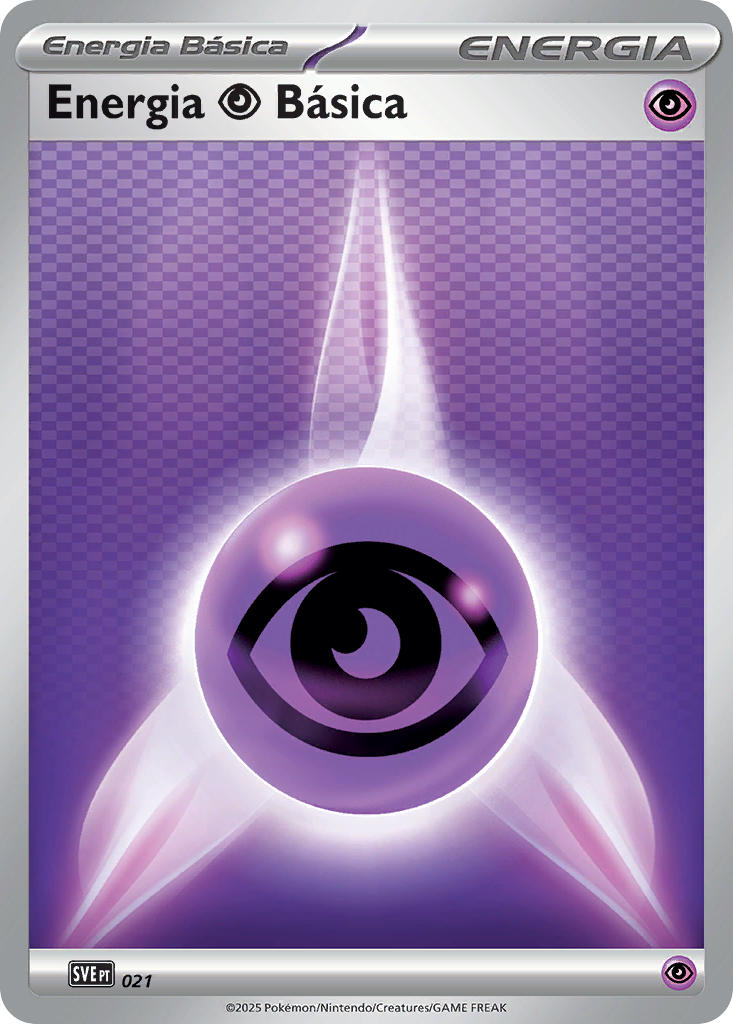 Energia Psíquica 021 — Scarlet & Violet Energies (Portuguese Pokémon TCG card)