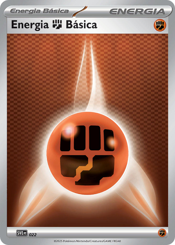 Energia de Luta 022 — Scarlet & Violet Energies (Portuguese Pokémon TCG card)