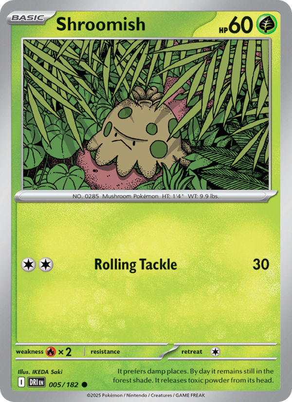 Shroomish 005/182 — Destined Rivals (English Pokémon TCG card)