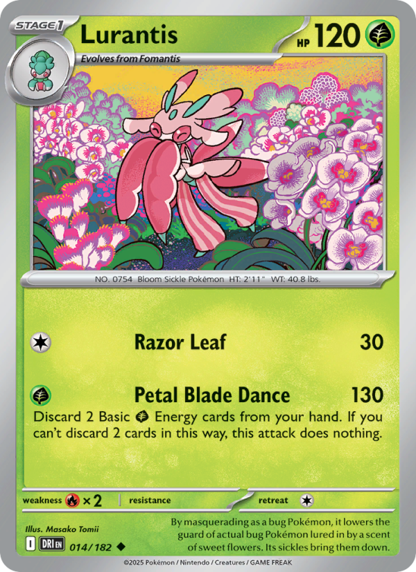 Lurantis 014/182 — Destined Rivals (English Pokémon TCG card)