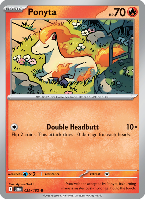 Ponyta 029/182 — Destined Rivals (English Pokémon TCG card)