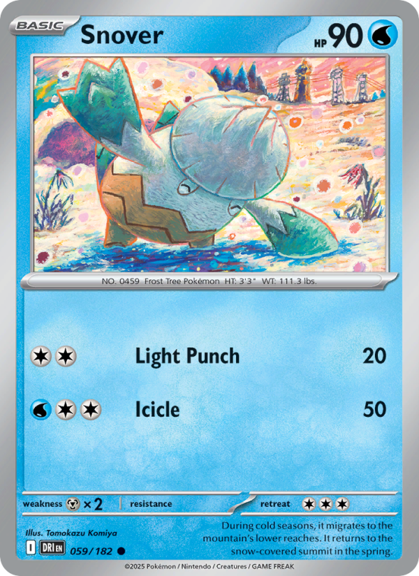 Snover 059/182 — Destined Rivals (English Pokémon TCG card)