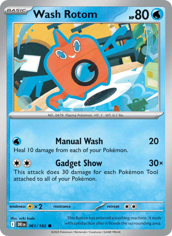 Wash Rotom 061/182 — Destined Rivals (English Pokémon TCG card)