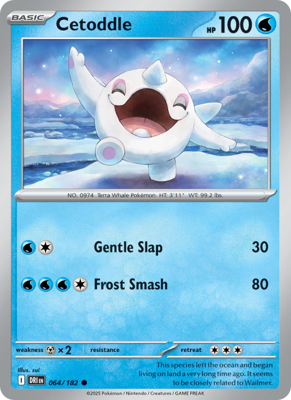 Cetoddle 064/182 — Destined Rivals (English Pokémon TCG card)