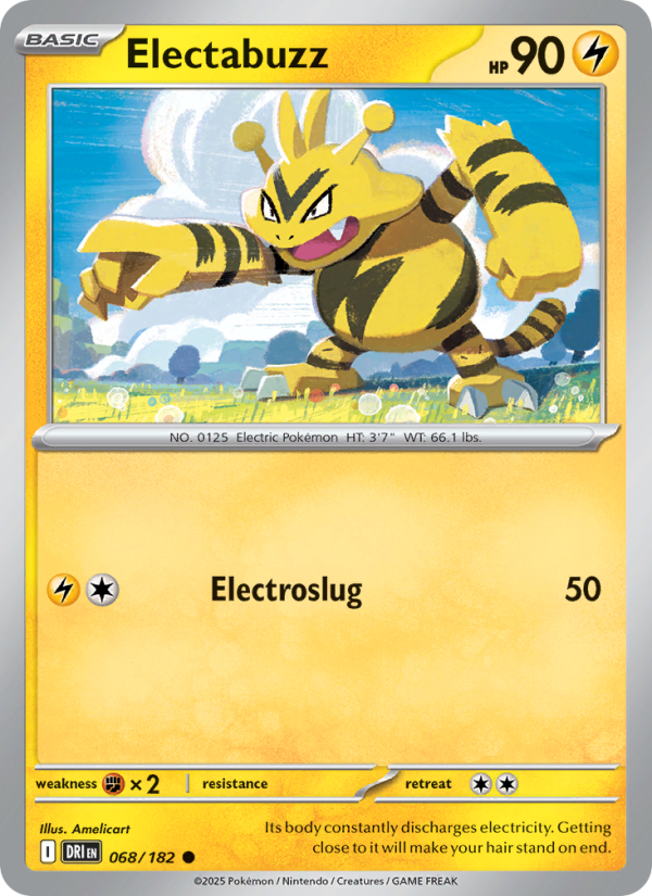 Electabuzz 068/182 — Destined Rivals (English Pokémon TCG card)