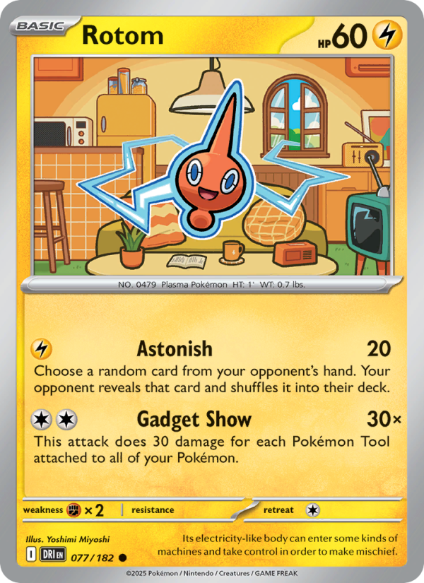 Rotom 077/182 — Destined Rivals (English Pokémon TCG card)