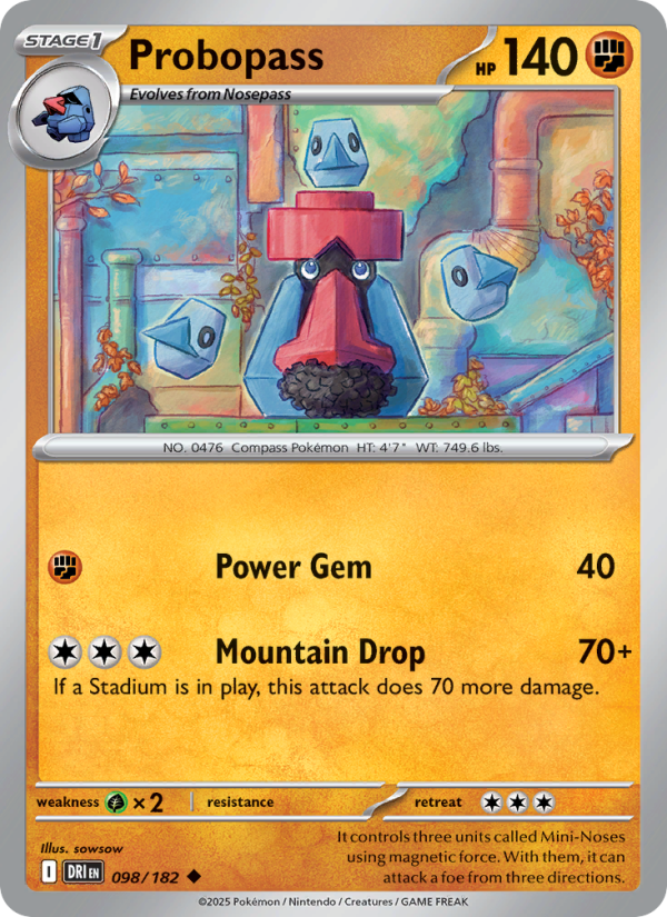 Probopass 098/182 — Destined Rivals (English Pokémon TCG card)
