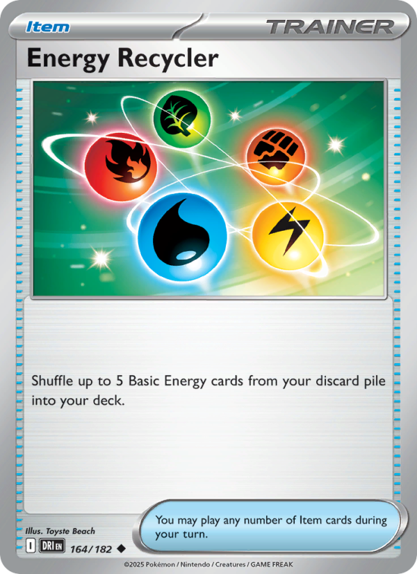 Energy Recycler 164/182 — Destined Rivals (English Pokémon TCG card)