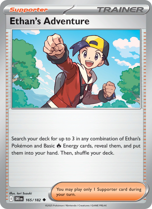 Ethan's Adventure 165/182 — Destined Rivals (English Pokémon TCG card)