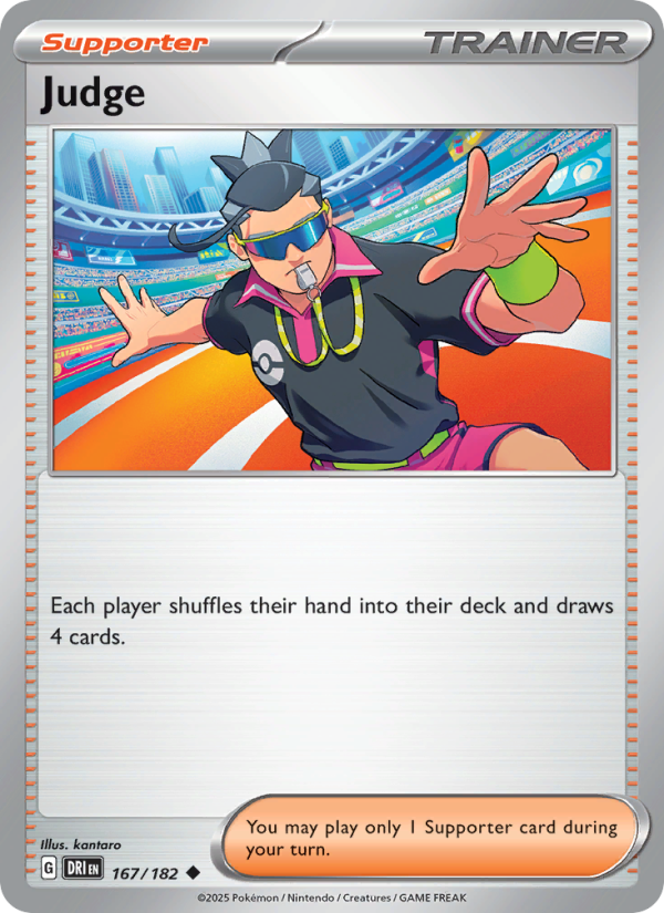 Judge 167/182 — Destined Rivals (English Pokémon TCG card)