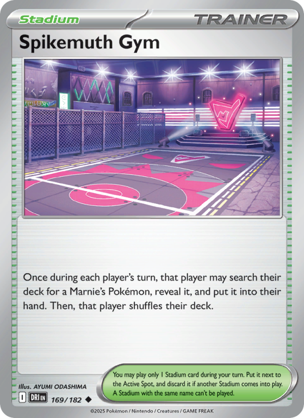 Spikemuth Gym 169/182 — Destined Rivals (English Pokémon TCG card)