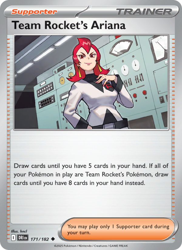 Team Rocket's Ariana 171/182 — Destined Rivals (English Pokémon TCG card)