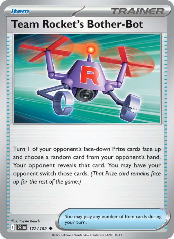 Team Rocket's Bother-Bot 172/182 — Destined Rivals (English Pokémon TCG card)