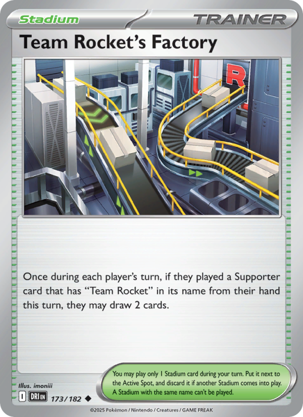 Team Rocket's Factory 173/182 — Destined Rivals (English Pokémon TCG card)