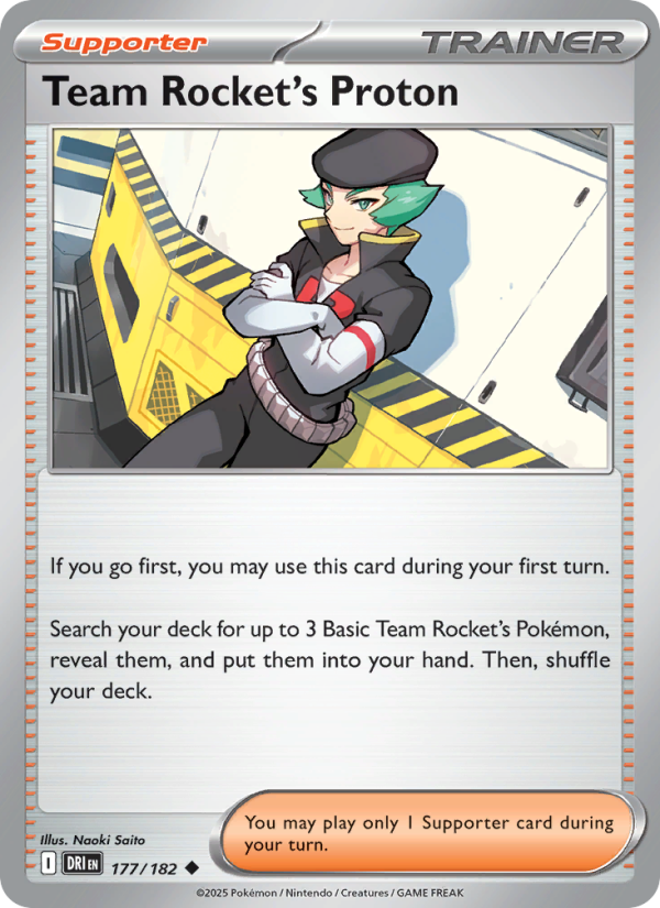 Team Rocket's Proton 177/182 — Destined Rivals (English Pokémon TCG card)