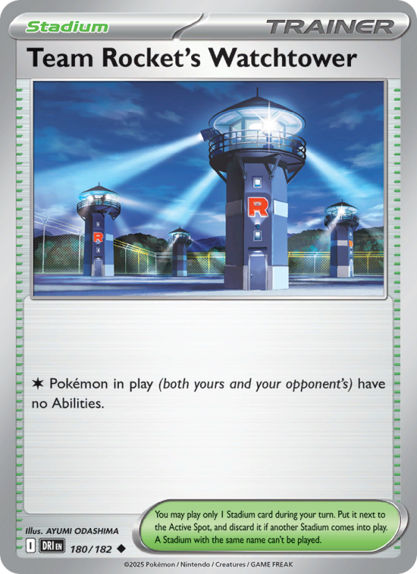 Team Rocket's Watchtower 180/182 — Destined Rivals (English Pokémon TCG card)