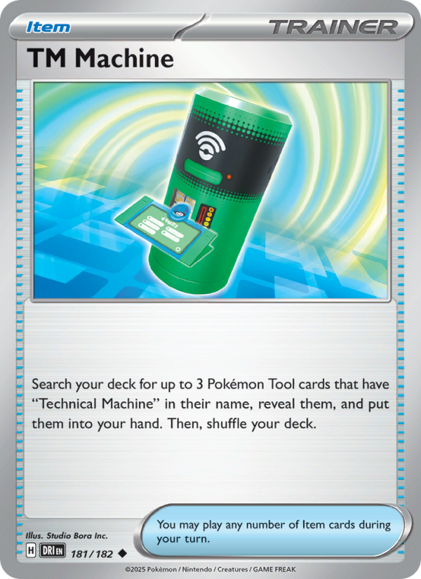 TM Machine 181/182 — Destined Rivals (English Pokémon TCG card)