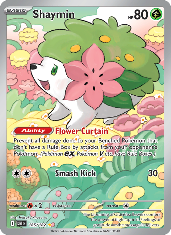 Shaymin 185/182 — Destined Rivals (English Pokémon TCG card)