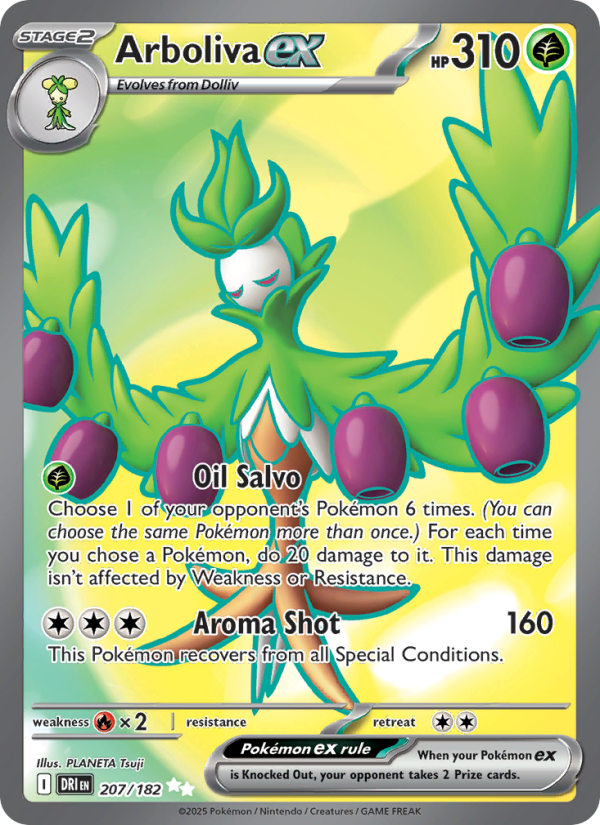 Arboliva ex 207/182 — Destined Rivals (English Pokémon TCG card)