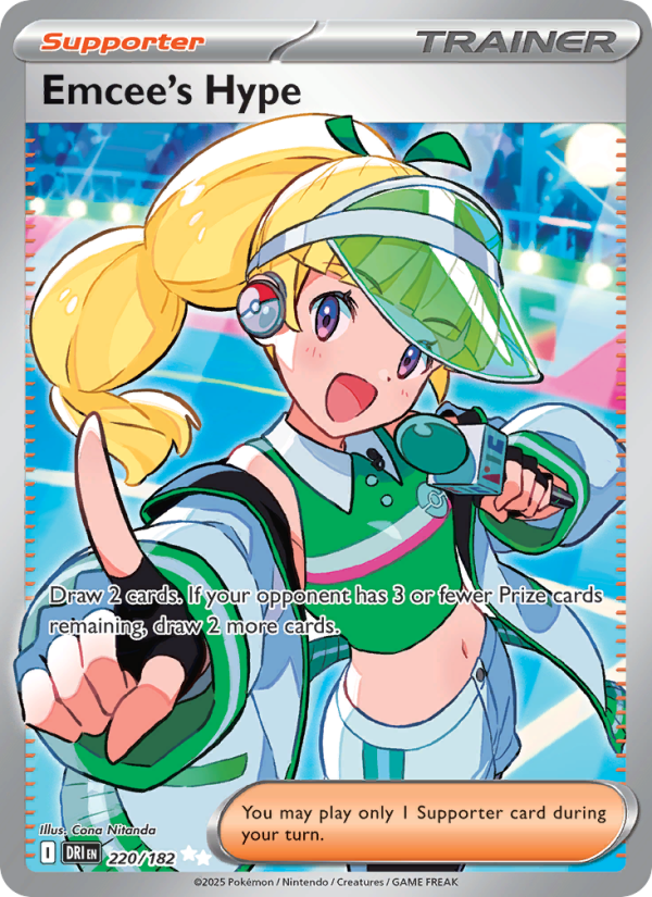 Emcee's Hype 220/182 — Destined Rivals (English Pokémon TCG card)