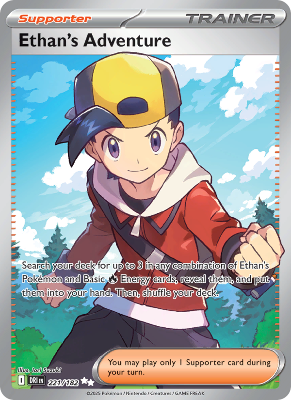 Ethan's Adventure 221/182 — Destined Rivals (English Pokémon TCG card)