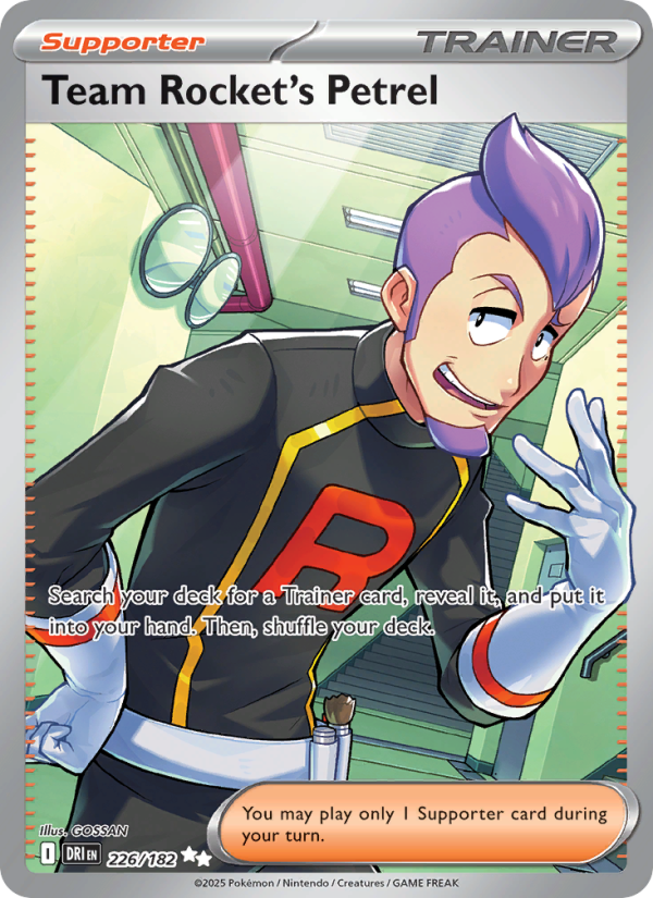Team Rocket's Petrel 226/182 — Destined Rivals (English Pokémon TCG card)