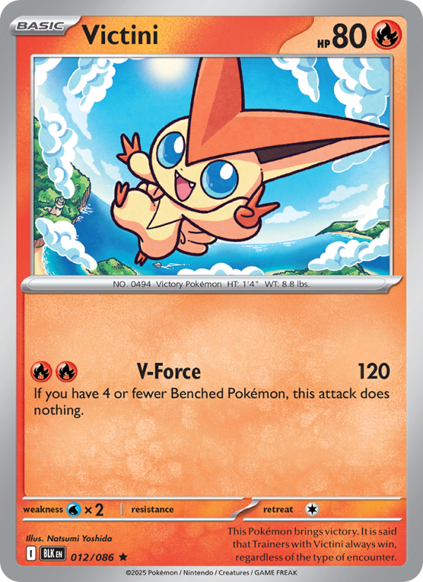 Victini 012/86 — Black Bolt (English Pokémon TCG card)
