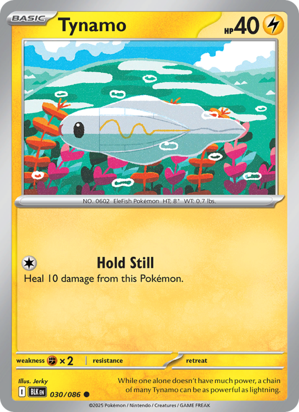 Tynamo 030/86 — Black Bolt (English Pokémon TCG card)