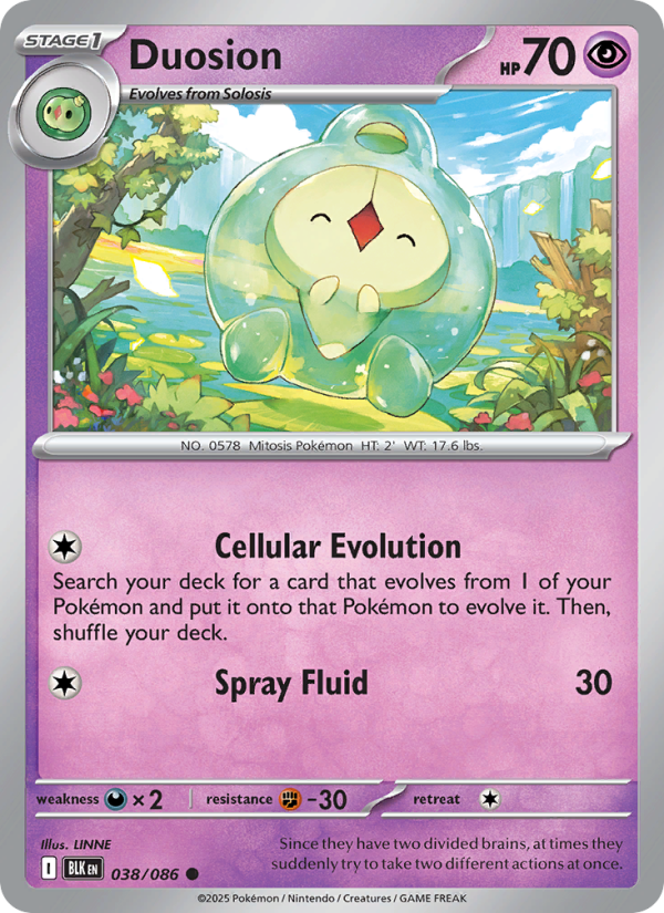 Duosion 038/86 — Black Bolt (English Pokémon TCG card)