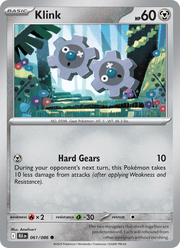 Klink 061/86 — Black Bolt (English Pokémon TCG card)