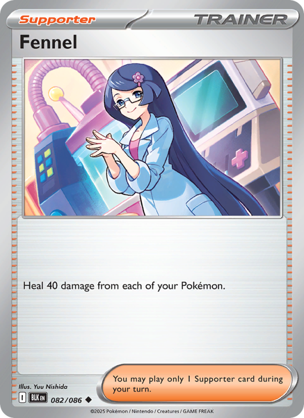 Fennel 082/86 — Black Bolt (English Pokémon TCG card)