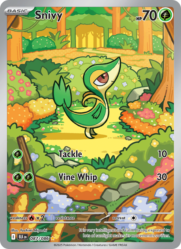 Snivy 087/86 — Black Bolt (English Pokémon TCG card)