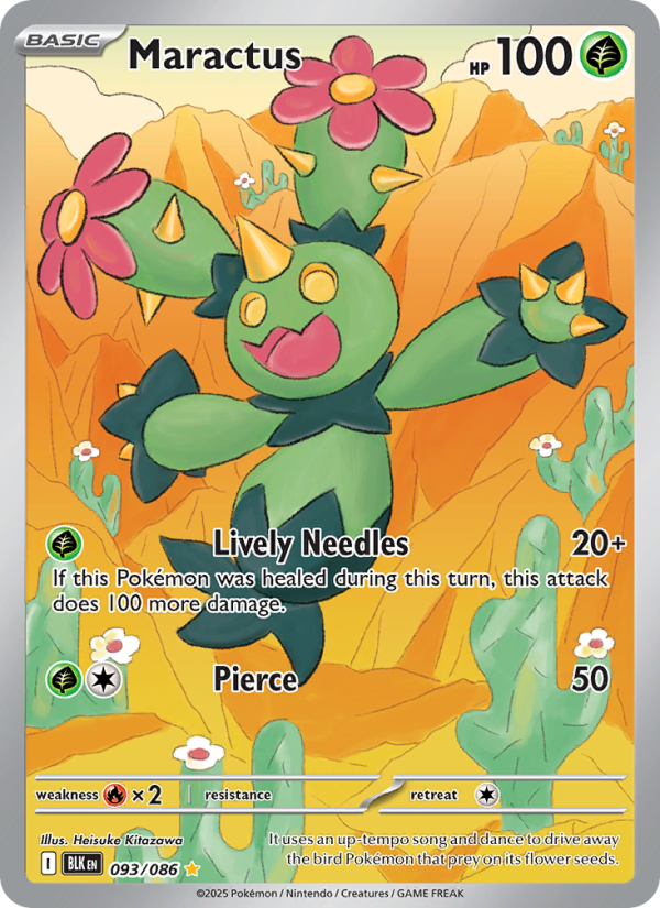 Maractus 093/86 — Black Bolt (English Pokémon TCG card)