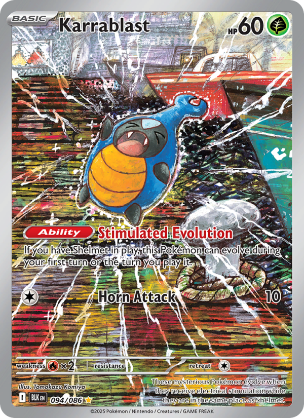 Karrablast 094/86 — Black Bolt (English Pokémon TCG card)