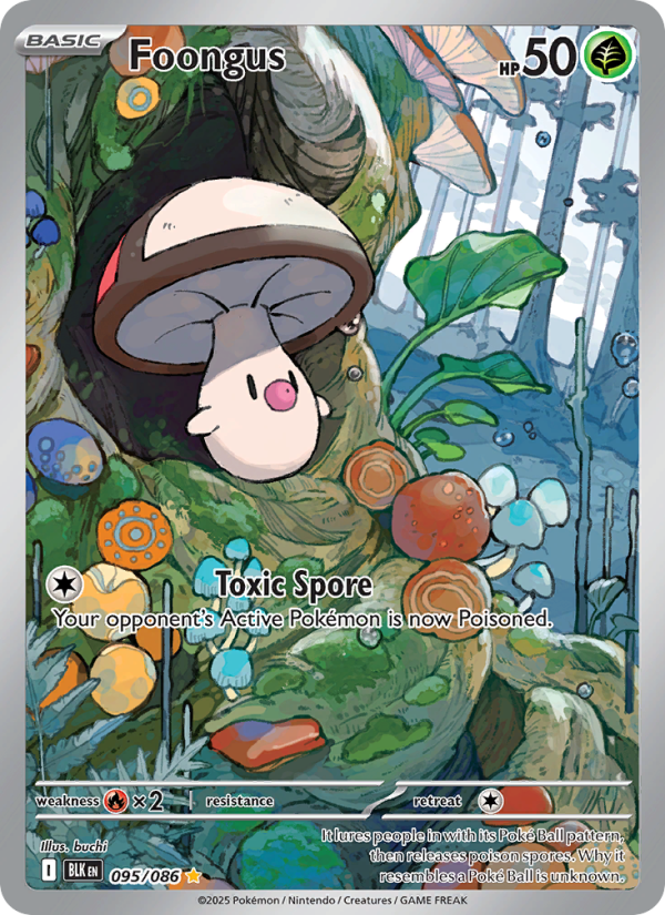Foongus 095/86 — Black Bolt (English Pokémon TCG card)