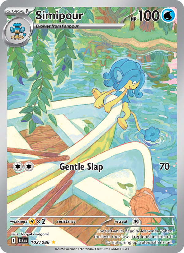 Simipour 102/86 — Black Bolt (English Pokémon TCG card)