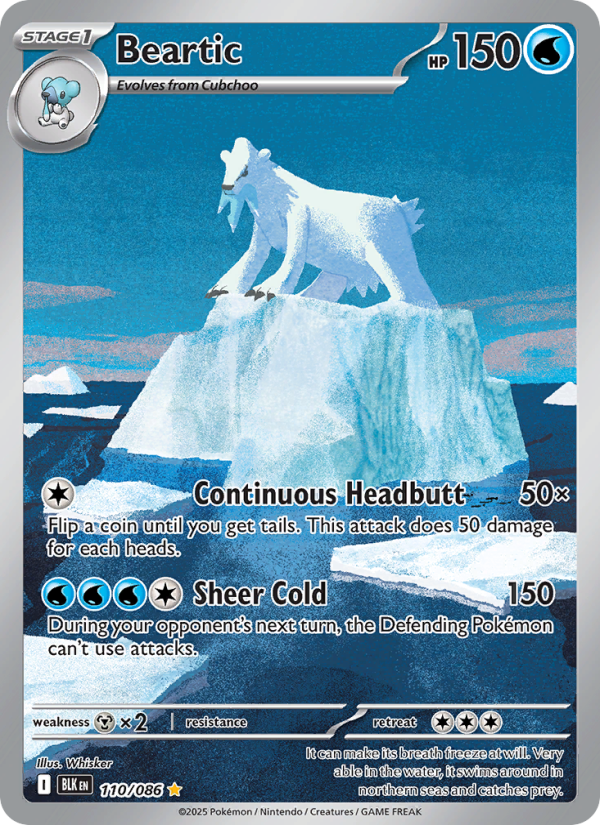 Beartic 110/86 — Black Bolt (English Pokémon TCG card)