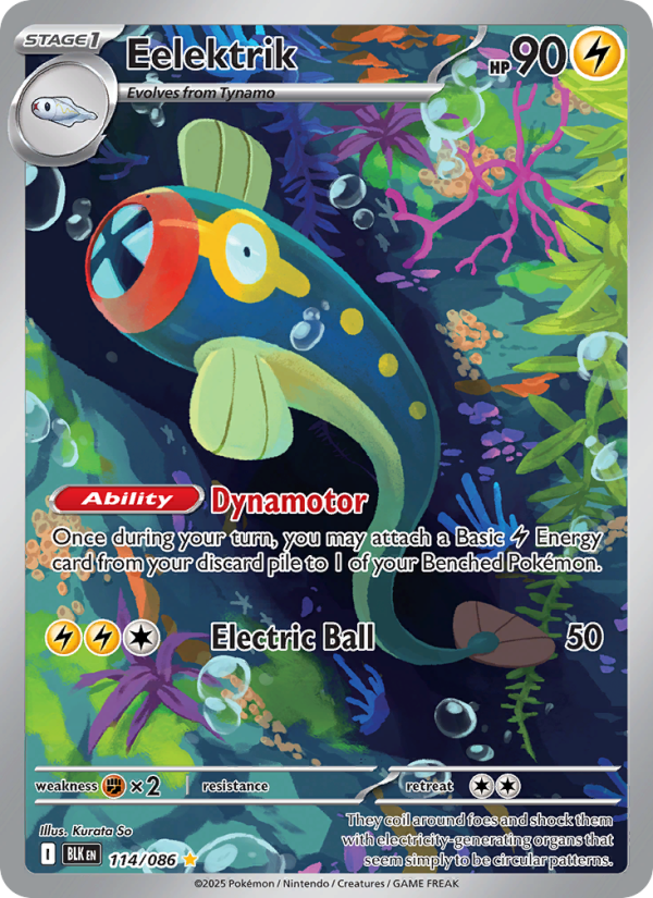 Eelektrik 114/86 — Black Bolt (English Pokémon TCG card)